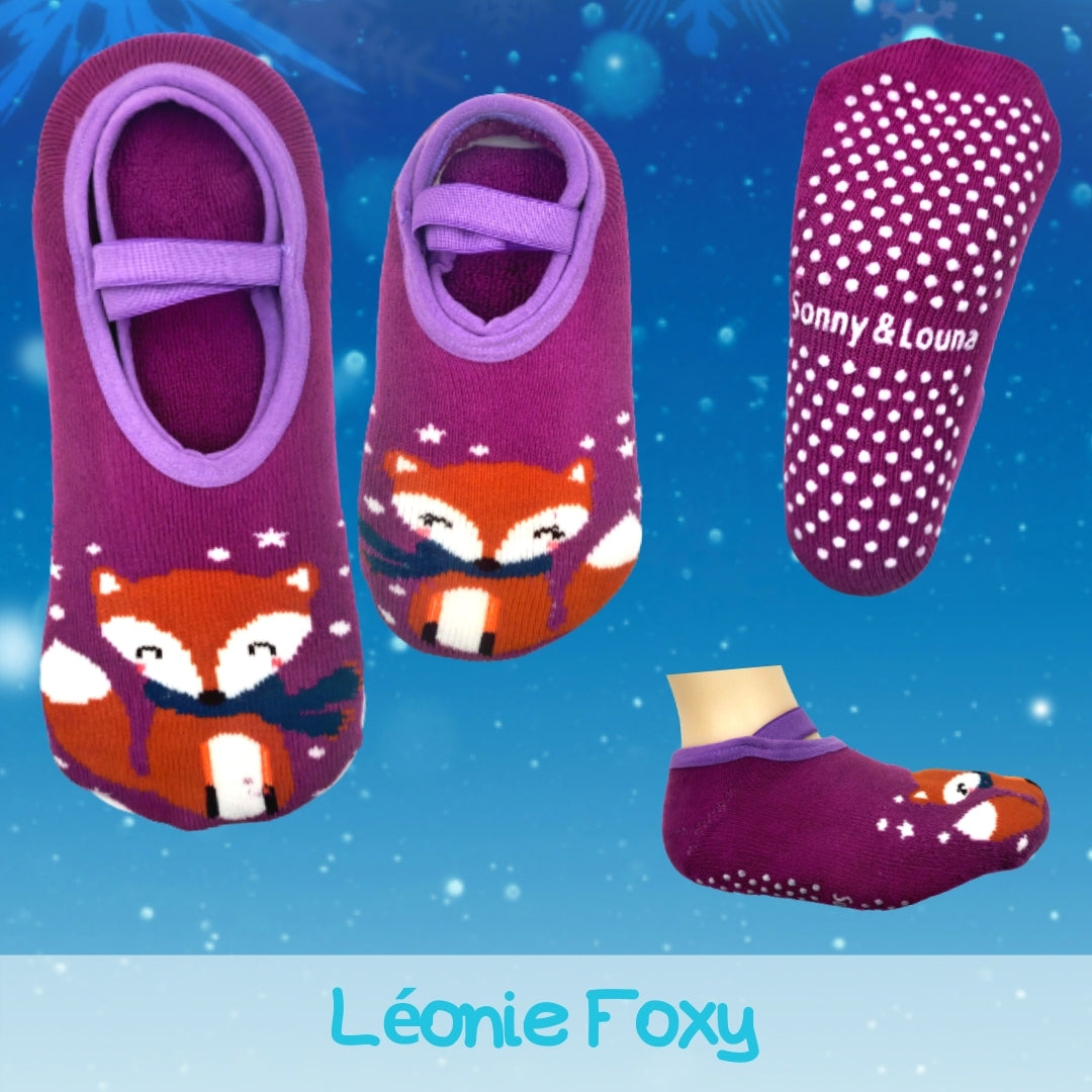 Baby Chaussurettes Exclusives Hiver, Léonie Foxy