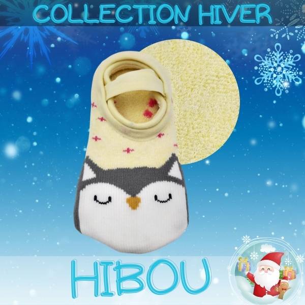 Baby Chaussurettes Hiver, Tom Le Hibou