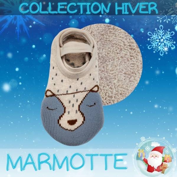 Baby Chaussurettes Hiver, Chloé La Marmotte